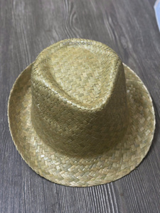 Fedora Straw Hat Short Brim Natural Trilby Seagrass Palm <b>Leaf</b> Character Fishing Outdoor Beach Travel Sports - Product Image 2