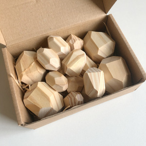 Piedras de Equilibrio de Madera Natural Pulidas a Mano para Niños, Decoración de Estilo Nórdico para Guardería, Juguete Educativo de Juego Abierto - Product Image 1