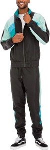 Wholesale Unisex Breathable Nylon Polyester Reflective Windbreaker Heavyweight Hooded Winter Tracksuit <b>Set</b> Streetwear Outdoor - Product Image 5