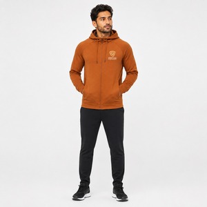Sudadera con capucha y cremallera para hombre de alta calidad 2026, mezcla de algodón suave, con cremallera completa, para uso casual, viajes, gimnasio y estilo cómodo para el día a día. - Product Image 1