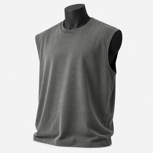Camiseta sin Mangas para Hombre de la Mejor Calidad, Color Sólido, para Gimnasio y Uso Casual, Secado Rápido, Camiseta sin Mangas de Alta Calidad para Hombre - Product Image 1
