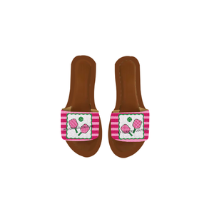 Baseball Beaded Slides <b>Slippers</b> Handmade Fashion <b>Slippers</b> for Women Game Day Stadium Wear Sandals sports fan slides - Product Image 3