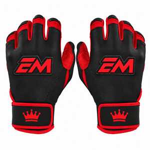 ถุงมือตีเบสบอล OEM หนังแท้ ไมโครไฟเบอร์บริเวณฝ่ามือ ระบายอากาศได้ดี จับกระชับมือ สำหรับซอฟต์บอล ฝึกซ้อม ป้องกันการบาดเจ็บ สำหรับกีฬา - Product Image 1