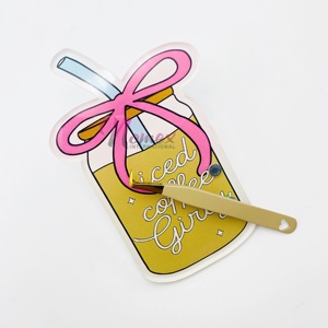 <b>Ice</b> Coffee Cup Design Lash Tile Looking So Beautiful Premium Quality Assurance Eyelash Tile for Lash Artists Lash Pallet Tile - Product Image 4