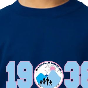 Youth <b>Navy</b> Blue 1938 Graphic Crewneck Sweatshirt Long Sleeve Pullover Soft Fleece Casual Kids School Everyday Streetwear <b>Top</b> - Product Image 2