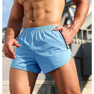 Pantalones Cortos Deportivos para Hombre, Color Azul Cielo, de Secado Rápido, para Atletas, con Bolsillo con Cremallera para Teléfono - Product Image 5