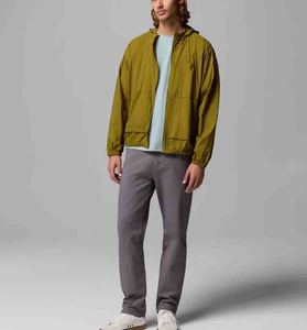 <b>Men's</b> Hooded Windproof Zipper Closure Casual Solid Color Polyester <b>Blouson</b> <b>Jacket</b> Spring Wear Regular Fit Loose Style - Product Image 4