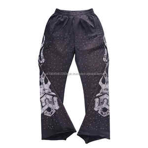 High Quality <b>Men's</b> Sports Baggy Track <b>Pant</b> Windbreaker Streetwear Nylon Anti-Wrinkle <b>Sweat</b> <b>Pants</b> Mid-Colored Formal Drawstring - Product Image 2