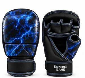 Gants de protection pour les mains en cuir véritable TANVEX, style dernier cri, avec sangle de poignet réglable à boucle et fermeture auto-agrippante, pour arts martiaux et boxe. - Product Image 6