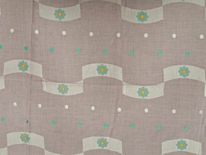 ผ้าปักคอตตอนระดับพรีเมียมลายดอกไม้สีชมพูอ่อนวัสดุแต่งตาทรงเรขาคณิตแบบหยัก - Product Image 4