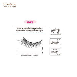 Pestañas Postizas 3D de Alta Calidad Hechas a Mano, Reutilizables, Autoadhesivas, Súper Elásticas, LE01, Venta al Por Mayor por King & Lady Mate - Product Image 2