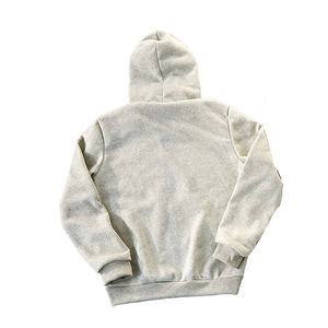 Fabricant de vêtements 100% coton Streetwear vintage lourd pantalon de survêtement évasé et ensemble de sweat à capuche zippé pour hommes - Product Image 4