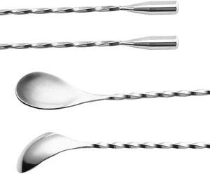 Top Selling Reusable Stainless Steel Stir Twisted Stirrer <b>Bar</b> Bartender Cocktail Stirring Long Handle Mixing Spoon Barware - Product Image 3