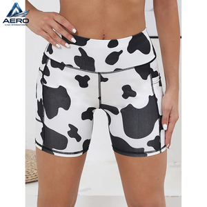 Shorts de Yoga de Cintura Alta para Mujer con Bolsillos, Transpirables y de Secado Rápido, Ideales para Fitness y Gimnasio - Product Image 1