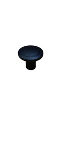Perilla Redonda de Acero Inoxidable Negra - Product Image 2