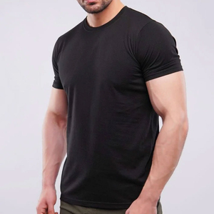 T-shirt pour homme à manches courtes en polyester/coton tissé respirant, coupe ample pour une utilisation quotidienne estivale et un port confortable - Product Image 5