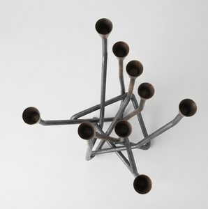 Candélabre en métal en forme de bois de cerf, porte-bougie multi-bras, décoration d'intérieur, centre de table - Product Image 2