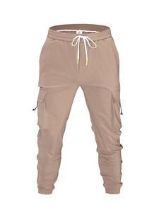 Pantalon de travail américain pour homme, personnalisable en petites séries, fabriqué en usine, couleur unie, taille mi-haute, fermeture à cordon, coupe droite - Product Image 6