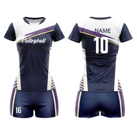 Vêtements de sport personnalisés en sublimation en gros, maillots de volley-ball pour femmes et hommes, uniformes de volley-ball pour équipes féminines avec nom et numéro