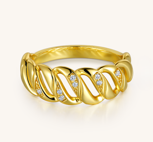 Bague de fiançailles en or jaune 18 carats, diamant de laboratoire taille brillant rond, style classique, bijoux pour femme, certifié IGI, prix de gros - Product Image 1