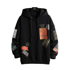 Custom Oversized Black Fleece Pullover <b>Hoodie</b> with for | Premium Cotton Eco-Friendly Winter Streetwear for Men & Women - Product Image 1