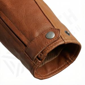 Blouson de moto en cuir pour homme, style Cafe Racer, design personnalisé, logo, protection CE, équipement de sécurité décontracté, couleur personnalisée - Product Image 6