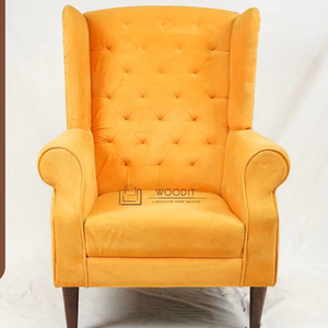 2026 New Arrival Modern European Style Solid Wood Lounge Chair <b>Sofa</b> Chair Home Furnishings For Living Room Bedroom And Hotel Use - Product Image 3