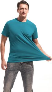 เสื้อยืดคอกลมแขนสั้นผู้ชาย สวมใส่สบาย ดีไซน์ทันสมัย สไตล์ลำลอง ผ้าฝ้าย 100% ป้องกันการเกิดขุย เหมาะสำหรับทำงาน ท่องเที่ยว และพักผ่อน - Product Image 3