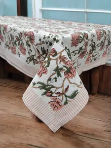 Premium Quality Cotton Blend Table Cover with Soft Durable <b>Tablecloth</b> for Daily Dining Holiday Parties and Family Gatherings Use - Product Image 2