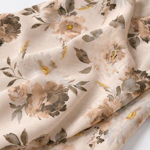 Organic Linen Cotton Fabric Leopard Print Woven Bedding Home Textile <b>Sofa</b> Use 58/60 Inch Lightweight Breathable - Product Image 2