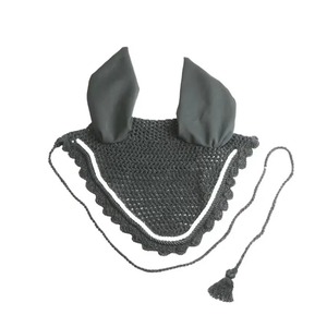 Bonnet anti-bruit en polyester et coton de qualité supérieure pour l'équitation, masque anti-mouches pour chevaux, voile de protection équestre tendance - Product Image 3
