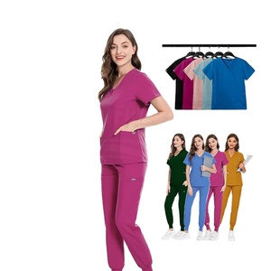 Uniformes Médicos Unisex de Alta Calidad en Verde Oscuro, Tela de Spandex/Poliéster, Pantalones Deportivos Quirúrgicos, Accesorios Médicos - Product Image 1