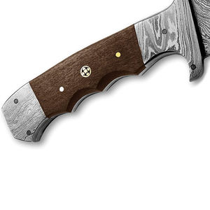 Cuchillo de Caza de Acero de Damasco de Estilo Tradicional, Hecho a Mano, Hoja Fija, Alta Calidad, OEM Personalizable, de Lujo, para Uso en Campamentos al Aire Libre - Product Image 3