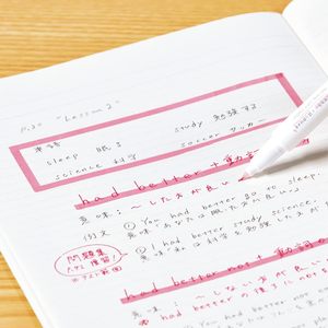 Stylo surligneur double pointe KOKUYO Mark+ – Marqueur japonais aux couleurs douces, double embout fin et biseauté pour notes et journalisation - Product Image 4