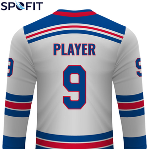 Maillot de hockey sur glace personnalisé en gros, impression par sublimation numérique, extensible dans quatre sens, séchage rapide, 100% polyester respirant - Product Image 5