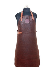 Durable Heavy-Duty Leather Sleeveless <b>Bib</b> Apron for Chefs Baristas & Craftsmen-Daily Use Oil-Resistant & Eco-Friendly - Product Image 2
