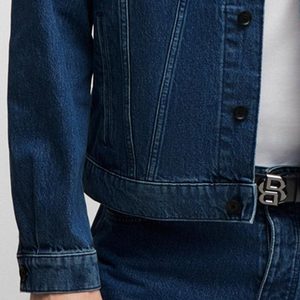 Wholesale Mens Ripped Denim <b>Jacket</b> Distressed Jean Coat Fashion Streetwear <b>Slim</b> <b>Fit</b> Casual Outerwear for Men - Product Image 4