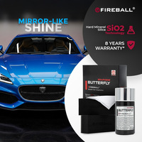 Recubrimiento Híbrido de Cerámica y Grafeno Fireball para Automóviles, Recubrimiento Duro SiO Executive de 50 ml, Durabilidad de 8 Años, Superhidrófobo