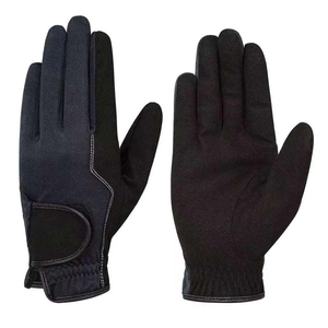 Gants d'équitation en cuir unisexes, à doigts entiers, doux, respirants, confortables, durables, antidérapants, pour l'été, pour le cyclisme, compatibles avec les écrans tactiles - Product Image 1