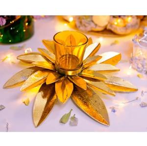 Luxury Design Golden Finished Latest Metal Candle <b>Tea</b> Votive <b>Holder</b> Top Quality Geometrical Shape <b>Tea</b> <b>Light</b> <b>Holder</b> - Product Image 2