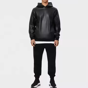 Chaqueta de Cuero con Capucha para Hombre, Servicio de Fabricación Personalizada OEM ODM para Marcas de Moda, Minoristas, Mayoristas y Distribuidores de Ropa - Product Image 2