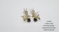 Boucles d'oreilles clous 11804 en forme d'oiseau, zircone cubique, pierre doublette, feuille de fruit, bijoux floraux pour femme, cadeau de fête