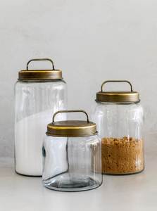 Contemporary Glass <b>Jar</b> With Wooden Lid <b>For</b> Storing Honey <b>Jam</b> Spices Cookies Snacks And Dry Food Ingredients <b>Jar</b> - Product Image 2