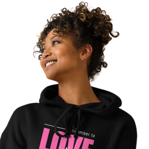 Sweat à capuche court noir pour femme Love Yourself, pull à capuche court en molleton doux, haut décontracté et tendance pour tous les jours - Product Image 6