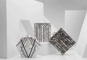 Bolso de mano de lujo de madera con incrustaciones de nácar – Cartera de noche hecha a mano – Clutch premium para fiestas – Bolso de mano para bodas y novias - Product Image 5