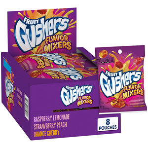 Fruit Gushers Variety Pack Strawberry Splash/Tropical Flavors Fruit Gushers Fruit Flavored Snacks 0.8 Oz Assorted Flavors <b>Box</b> - Product Image 5