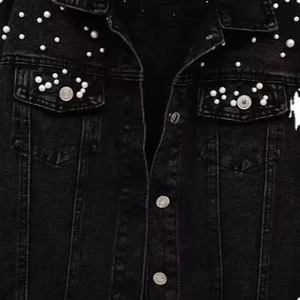 Newest Style Women Denim Jacket Long Oversized Jean Jacket Casual Winter Fur Lining Custom Logo OEM Ladies Fashion Denim Jacket - Product Image 3