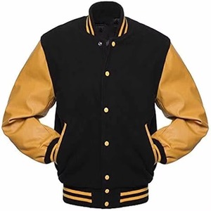 Chaquetas Bomber Personalizadas de Moda para Hombre, Talla Grande, con Cierre, Transpirables, Deportivas, Casuales, para Senderismo, Béisbol, de Piel de Vaca - Product Image 1