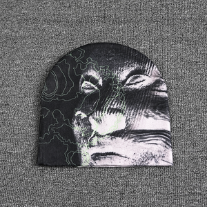 Gorro Unisex con Estampado de Puntos por Sublimación, Gorro de Invierno para Exteriores, 56-58 cm, Estilo Casual para Adultos, Estilo Y2K - Product Image 2