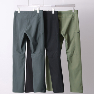 Pantalones de senderismo para hombre, de invierno, softshell, impermeables, cortavientos, con forro polar, rectos, con bolsillos - Product Image 2